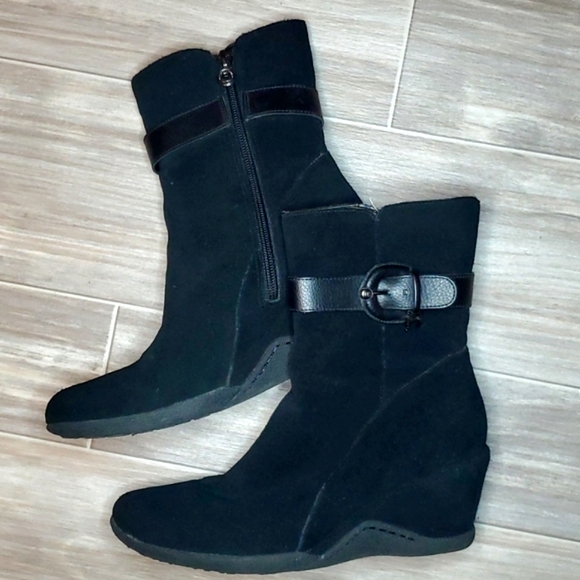Etienne Aigner Wedge Boots | Size 6.5M - Picture 2 of 8